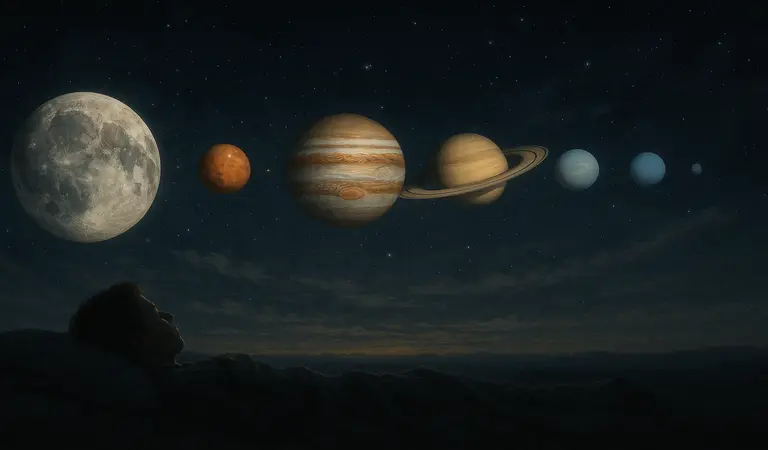 Rüyada Gezegenlerin Dizildiğini Görmek