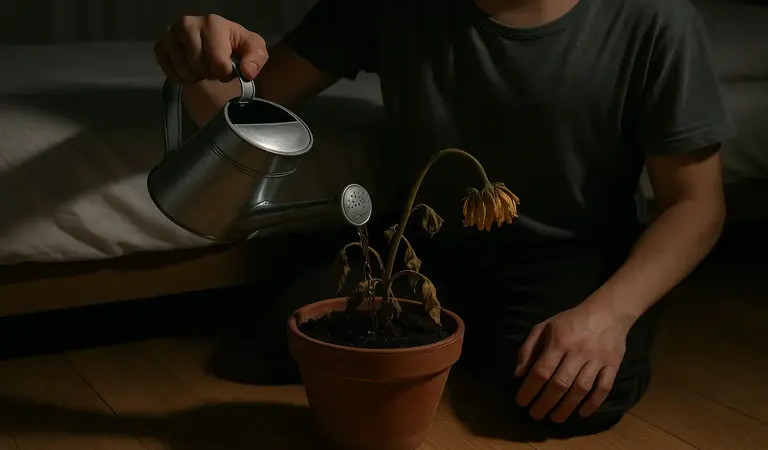 Rüyada Solmuş Çiçeği Sulamak